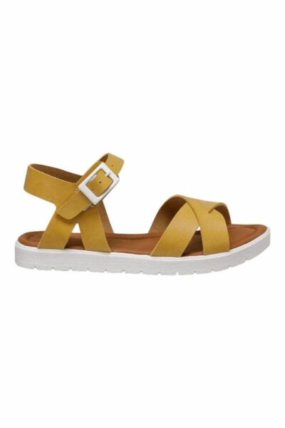 Hardal Sarı Unisex Çocuk Sandalet