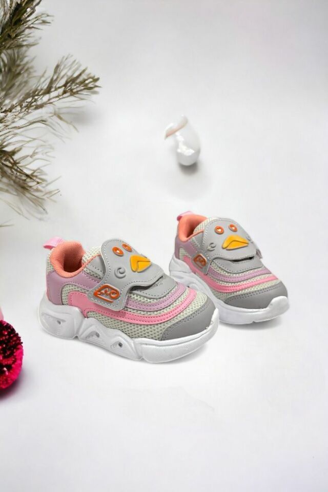 Memory Foam Tabanlı Cırt Cırtlı Unisex Çocuk Spor Sneakers