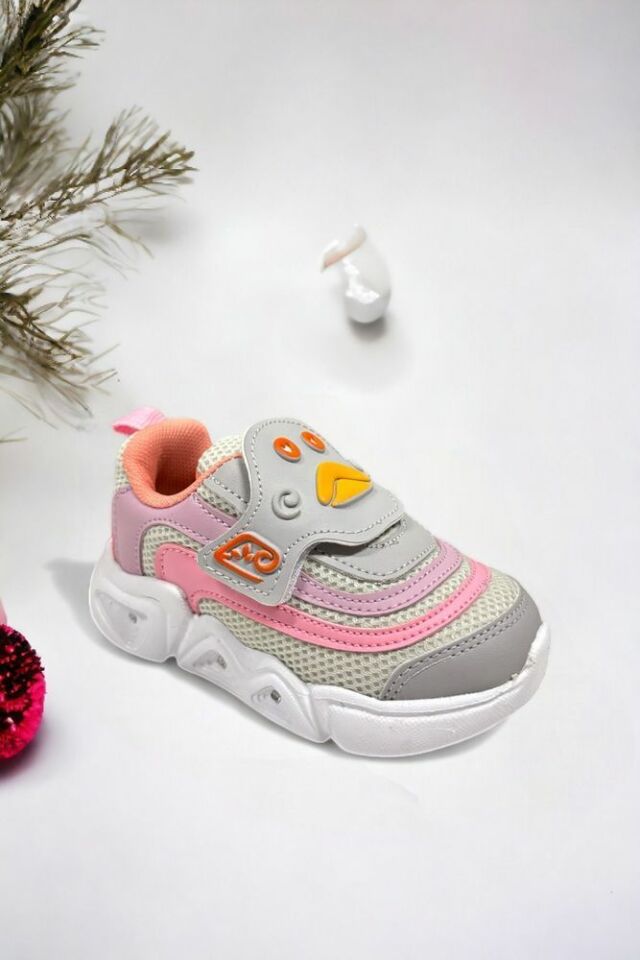 Memory Foam Tabanlı Cırt Cırtlı Unisex Çocuk Spor Sneakers