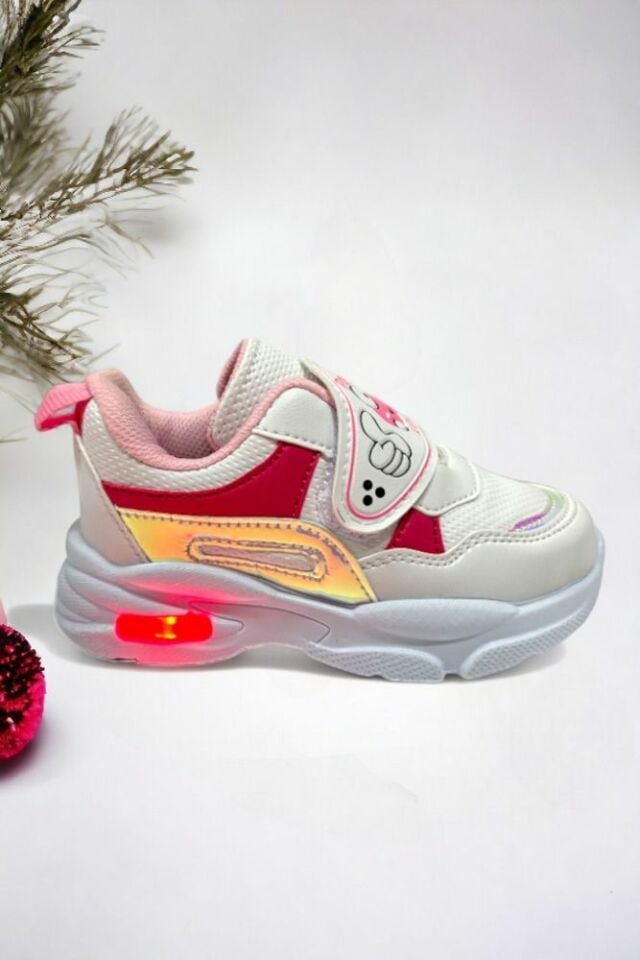 Memory Foam Tabanlı Işıklı Kız Çocuk Bebek Spor Sneakers