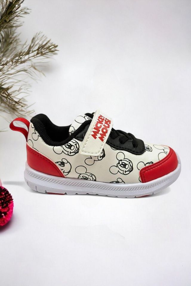 Mickey Mouse Baskılı Cırt Cırtlı Erkek Bebek Spor Ayakkabı