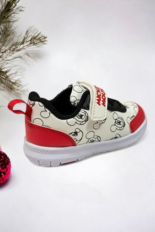 Mickey Mouse Baskılı Cırt Cırtlı Erkek Bebek Spor Ayakkabı